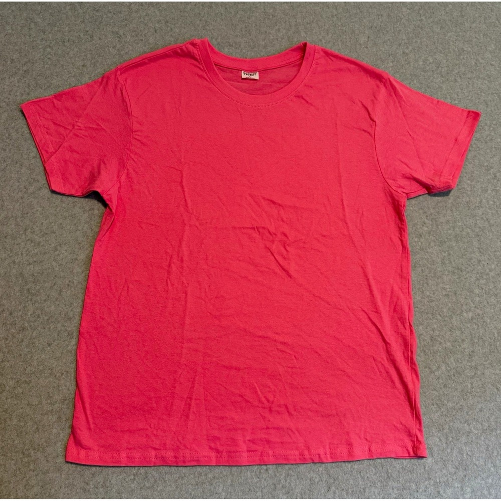 Ms Rachel Pink Tshirt Solid Crew Neck Short Sleeve - Spirit Halloween Costume L